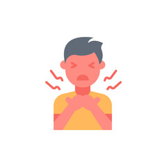 Sore Throat icon in vector. Illustration