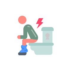 Diarrhea icon in vector. Illustration