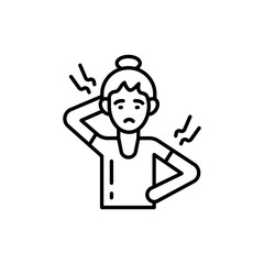 Muscle Pain icon in vector. Illustration