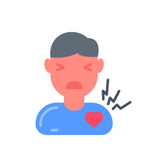 Irregular Heartbeat icon in vector. Illustration