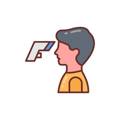 High Temperature icon in vector. Illustration