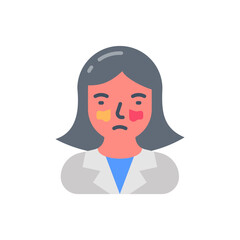 Sinusitis icon in vector. Illustration