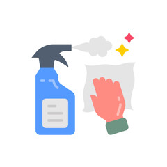 Disinfect Surface icon in vector. Illustration