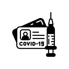 Vaccination Card icon in vector. Illustration