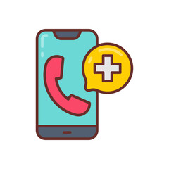 Call a Doctor icon in vector. Illustration