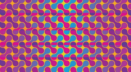 Metaballs pattern design abstract with stripes of dark patterns and geometric shape