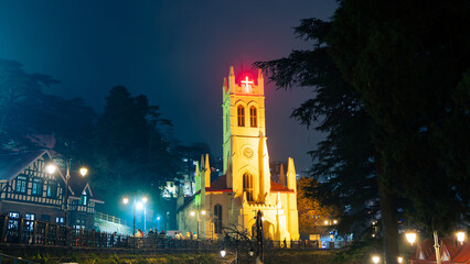 Christ Church is located in Shimla, Himachal Pradesh, India