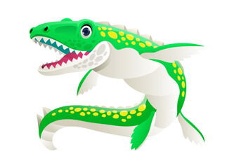 Mosasaurus Cute Cartoon Character for Kids