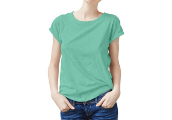 Obraz premium Women's Crewneck T-Shirt