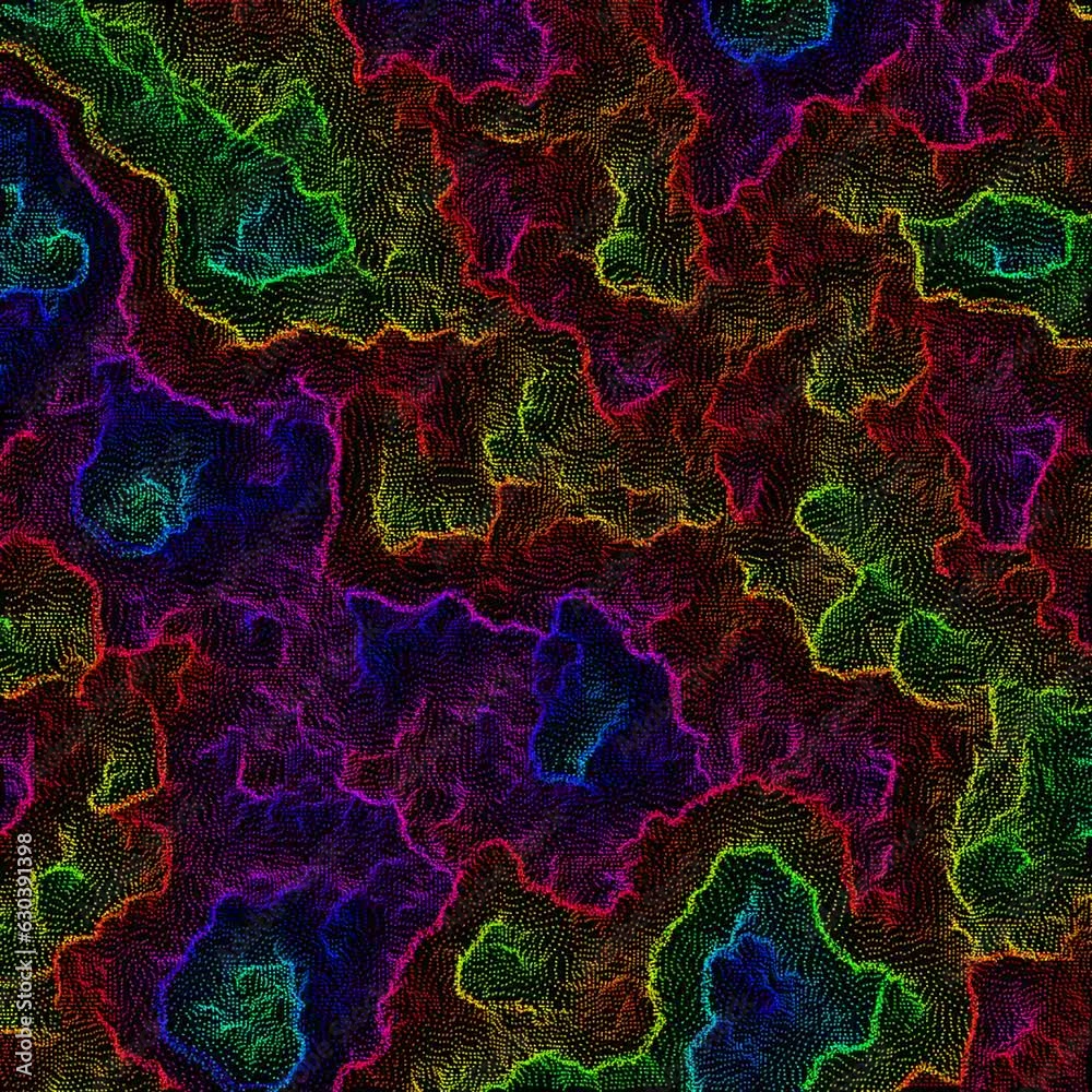 Wall mural 3d rendered animation of colorful abstract moving modern background
