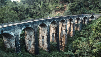 Fototapeta na wymiar Nine Arches Bridge, Ella, Sri Lanka.