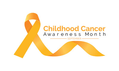 September is Childhood Cancer Awareness Month background template. Banner, placard, card, and poster design vector.