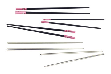 reusable chopsticks isolated from background