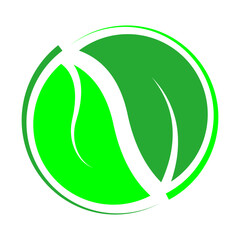 go green icon illustration vector
