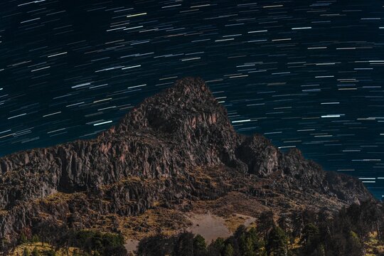 Parque National Volcan Nevado de Colima under millions of stars Bortle 3 region.