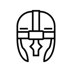 Safety helmet icon symbol image vector. Illustration of the head protector industrial engineer worker design image.