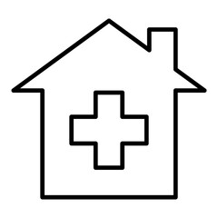 Fototapeta premium Hospital icon