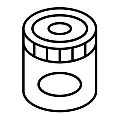 Canned food icon