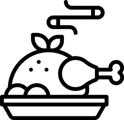 roast chicken icon