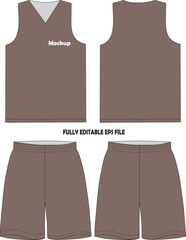 Basketball Uniform Jersey Shorts Mock ups