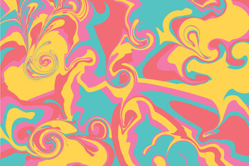 Abstract fluid colorful marble pattern