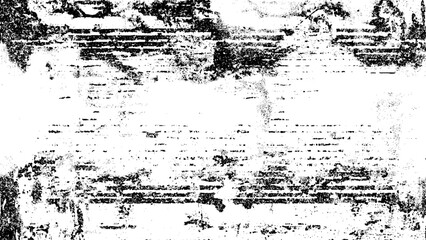 Rough black and white texture vector. dust Distressed overlay texture. Old grunge black texture. Dark weathered overlay pattern sample on transparent background. Grunge Urban Background.