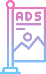 flag ads icon