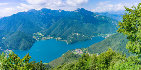 Cima d'Oro am Gardasee im Trentino - Panorama Largo di Ledro