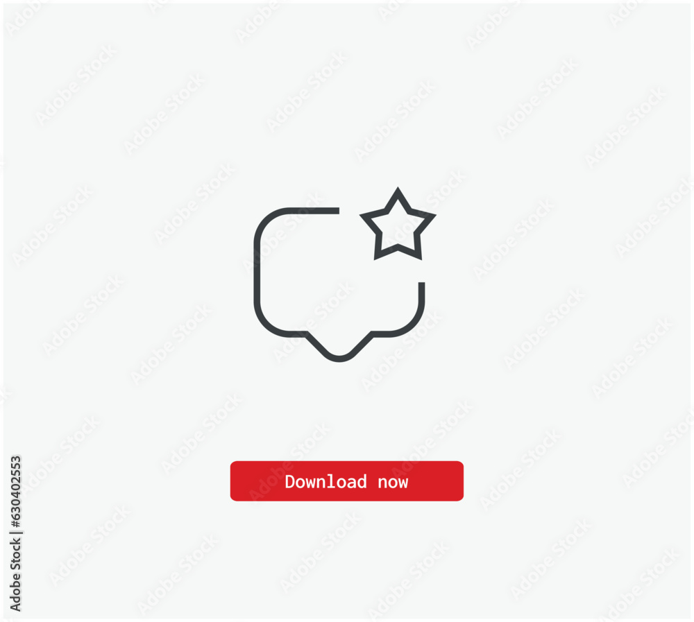 Poster message vector icon. symbol in line art style for design, presentation, website or mobile apps eleme