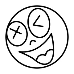 Obraz premium Crazy icon