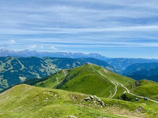 Herrliche ausblicke auf die Landschaft beim Stemmerkogel bei Saalbach-Hinterklemm