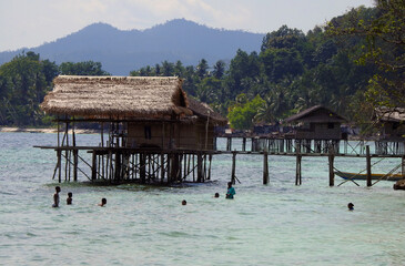 Stilt House, Waigeo Island, Raja Ampat, South West Papua, Indonesia