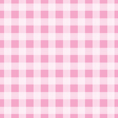 Pink gingham pattern for dress print or table cloth