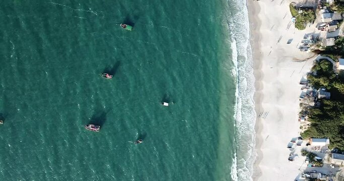 
Aerial Images of Praia dos Ingleses in Florian&oacute;polis Brazil
