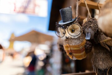 Owl Toy With Hat And Glasses