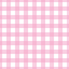 Pink gingham pattern for dress print or table cloth