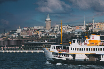 Fototapeta premium view of the bosphorus strait