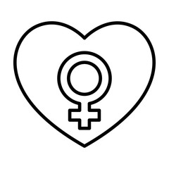 Fototapeta premium Female symbol icon