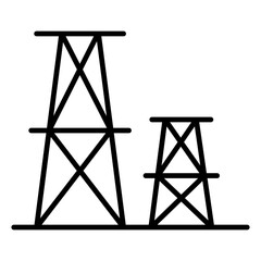 Electric pole icon