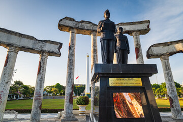 Tugu Pahlawan, the National Monument and a historical landmark in Surabaya, Heroes Day, East Java, Indonesia