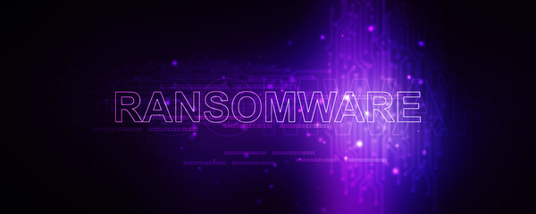 2d illustration ransomware computer virus