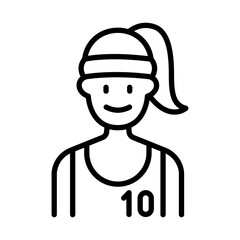 Basketball player icon