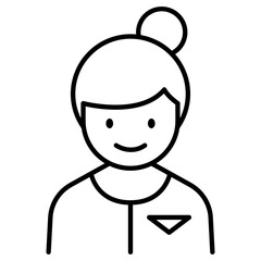 Flight attendant icon