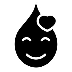 smile glyph icon