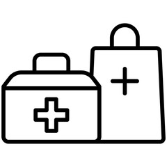First aid kit icon