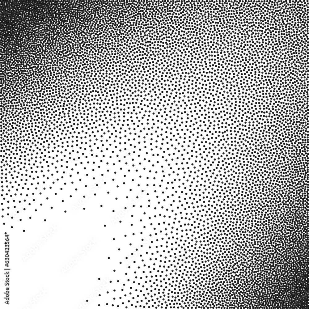 Poster Stochastic raster halftone gradient print