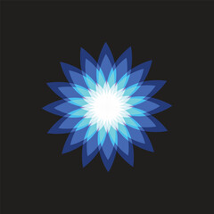 Obraz premium Flower Design Colorful Simple Vector Illustration