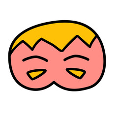 superhero mask vector icon