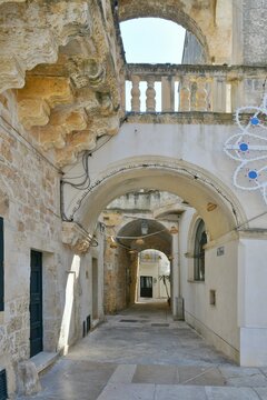 A characteristic street of Ruffano, an old village in the province of Lecce, Italy.