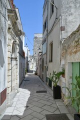 A characteristic street of Ruffano, an old village in the province of Lecce, Italy.